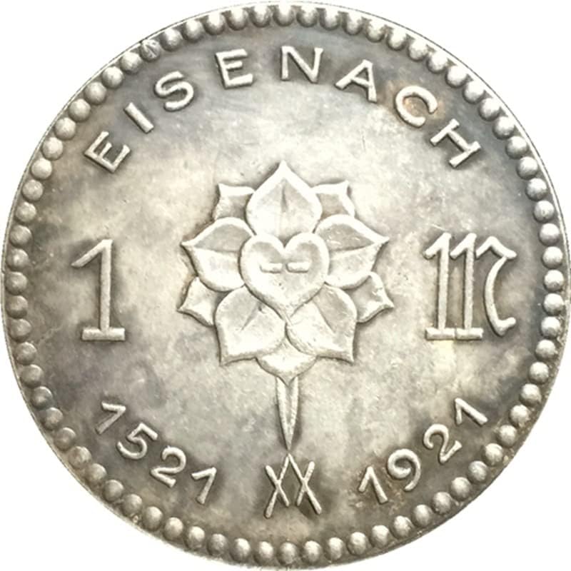 1921 מטבעות גרמניים נחושת מכסף מצופה מטבעות מטבעות עתיקות אוסף עבודות יד