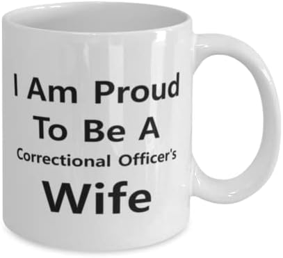 כליאה קצין ספל, אני גאה להיות כליאה קצין של אשתו, חידוש ייחודי מתנת רעיונות כליאה קצין, קפה ספל תה כוס לבן