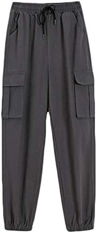 מכנסי טרנינג רופפים מטען רופף לנשים מכנסי חדר כושר ספורטיביים מתאימים למכנסי טרקלין יוגה מכנסיים יוגה