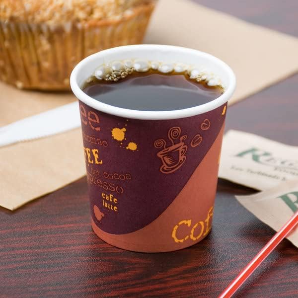 מקש מציאה נייר חד פעמי כוסות קפה אספרסו 4oz - קופסה של 1000