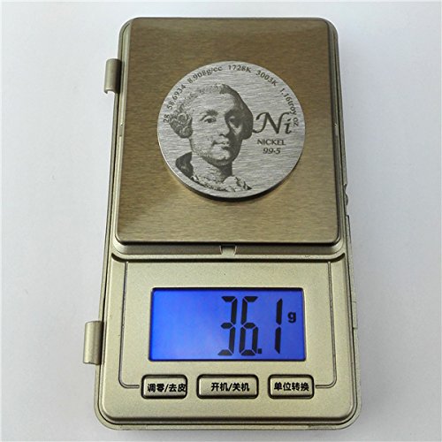 לשלם מחווה ניקל מגלה 1.5 אינץ קוטר טהור ני מתכת מטבע