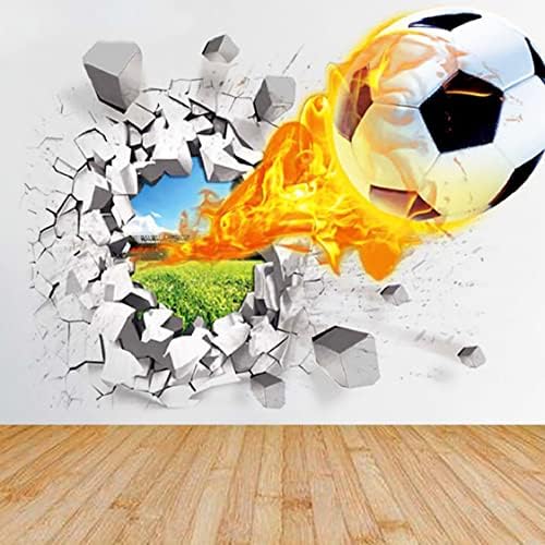 איופליה 3 ד כדורגל קיר מדבקת כדורגל כדור קיר אמנות נייר יצירתי קיר מדבקות סלון חדר ילדים חדר נשלף כדורגל כדור קיר נייר צבעוני