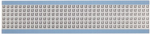 בריידי אפ-ל-2-פק סרט נייר אלומיניום, שחור על כסף, אותיות מוצקות ומספרים כרטיס סמן חוט