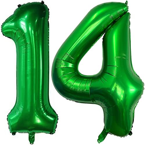 מספר 10 כהה ירוק בלוני 40 אינץ ענק ירוק 10 מספר רדיד הליום בלוני עבור 10 ירוק יום הולדת ספקי צד 10 יום נישואים אירועים קישוטים