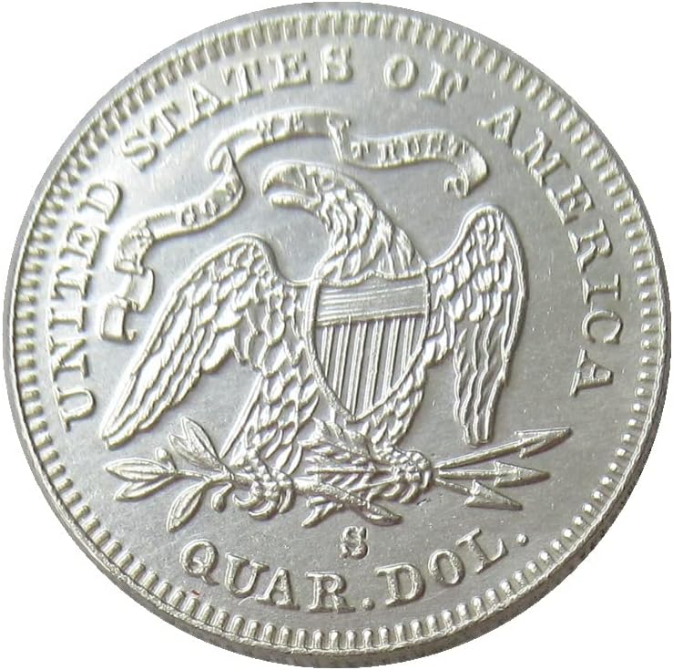 דגל 25 סנט דגל 1874 מטבע זיכרון מצופה מכסף מטבע זיכרון
