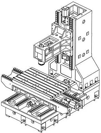 כלי מכונת Gowe חשוף מסגרת מכונת טחינה CNC מכונת כרסום אנכית BT30 בסיס ברזל תיבת ציר