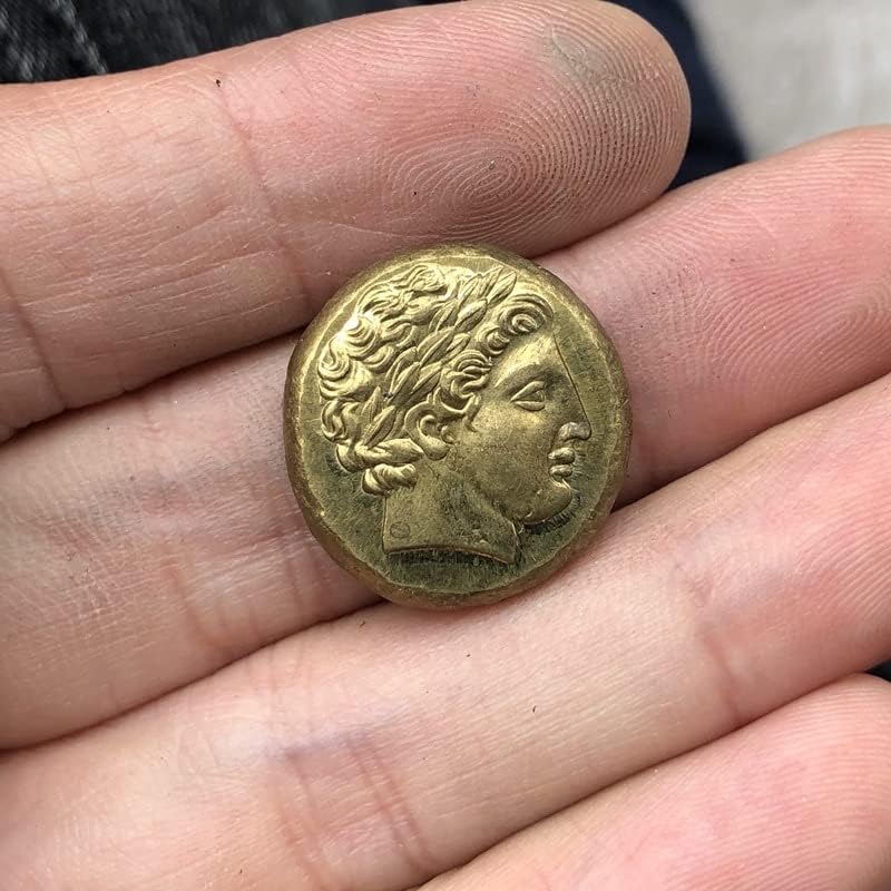 מטבעות יווניות פליז מכסף מלאכות עתיקות מצופות מטבעות זיכרון זרות סוג לא סדיר 107