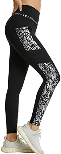 מכנסי יוגה במותניים גבוהות במותניים עם כיסים חותלות רכות אימון מכנסי ריצה אתלטי שחור 02 ליטר