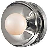 תאורת עמק ההדסון 9801-פן ג 'וליאן 1 - סוגר אמבטיה לד אור-רוחב 4.75 אינץ 'בגובה 4.75 אינץ', צבע גימור: ניקל מלוטש