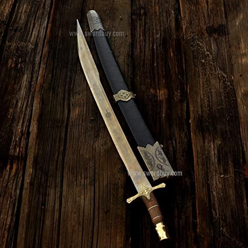 חרב עות'מאנית / חרב הכובש / חרב עות'מאנית מותאמת אישית בעבודת יד עם נחרד