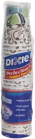 Dixie Perfectouch כוסות נייר מבודדות, 12 גרם, אובך קפה, 160 ספירת