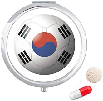 קוריאה לאומי דגל כדורגל כדורגל גלולת מקרה כיס רפואת אחסון תיבת מיכל מתקן