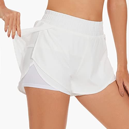 מכנסיים קצרים זורמים לנשים מכנסיים קצרים של פרפר קיץ מותניים גבוהים מכנסיים קצרים אתלטים