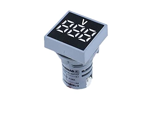 PHNT 22 ממ מיני דיגיטלי ריבוע AC AC 20-500V מתח מתח מתח מד כוח LED PUMER תצוגת מנורת LED