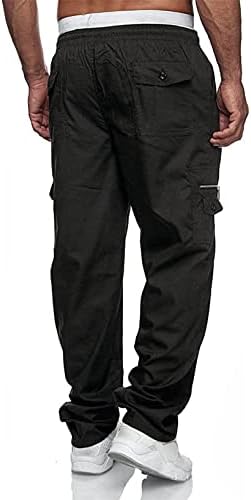 מכנסי מטען מזדמנים של JMierr - מכנסי צ'ינו מכנסיים כותנה מטיילים אלסטיים מכנסי טרנינג ספורטיבית עם 6 כיסים