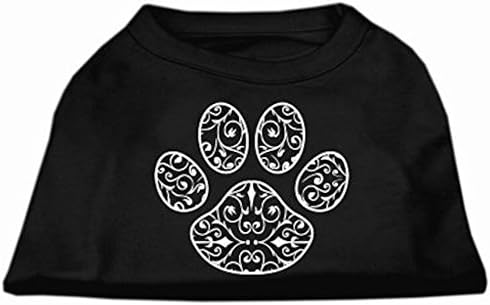 מוצרי חיות מחמד של מיראז 'חינה חולצת הדפסת מסך חינה, קטנה, שחורה