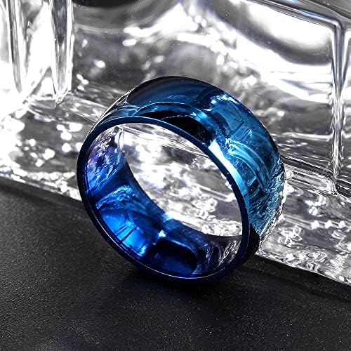 קולסו 8 ממ כחול טבעות לגברים ונשים אישית טבעת אישית טבעת חקוק טבעת-75870