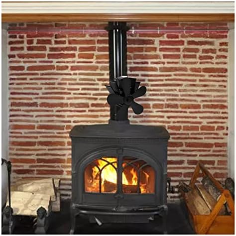 לינלין 5-חום מופעל תנור מאוורר פעולה שקטה ידידותית לסביבה מאוורר דלק יעיל למעלה מאוורר עבור ארובה עץ יומן צורב