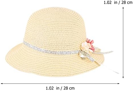 גלפאדה 1 סט כובע קש בנות עם תיק כתף פעוט כובעי חוף קיץ