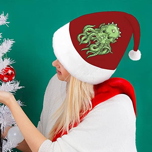 חמוד קתולו מיתוס יצור חג המולד כובע סנטה כובע עבור יוניסקס מבוגרים נוחות קלאסי חג המולד כובע עבור מסיבת חג המולד חג