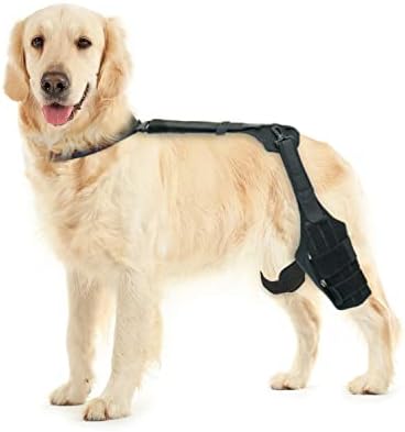 סד ברך לכלב מרימילו לרגל אחורית קרועה-משודרג נגד החלקה, תמיכה בפציעה ברצועה הצולבת, דלקת פרקים, כאבי מפרקים, כאבי שרירים, סד