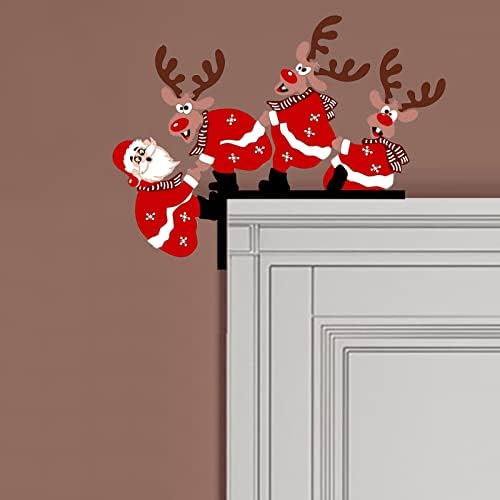 סנטה קלאו דלת חג המולד פינת קישוט DIY את הקריאייטיבים הבית