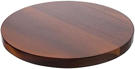 1 יח ' סט עץ מסתובב שולחן מעשי מסתובב עוגת דוכן פלטפורמה