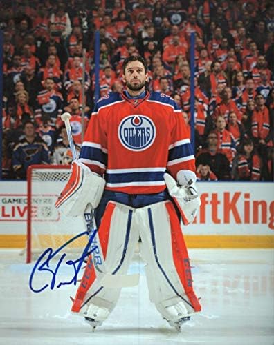 Cam Talbot Edmonton Oilers חתום על חתימה 8x10 צילום w/coa