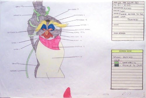 פבל והפינגווין 1992, מקורי - אולפני דון בלות ' - אנימציה סל צבע ציור מפתח