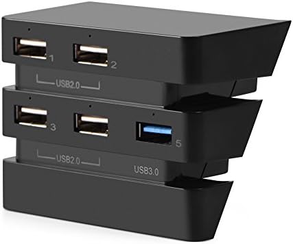 ABS משקל קל משקל רב-משקל רב-יציאה לרכזת USB, רכזת USB, התקנה קלה עם מחווני LED עבור Pro Console Pro