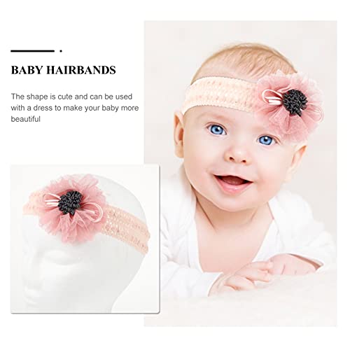 מתנות 3 יחידות תחרה קשתות תינוק סרטי ראש רך אלסטי פרח קשתות שיער להקת סרטי ראש שיער אביזרי עבור תינוקת תינוקות פעוטות ילדי גרב ממלא פינוקים