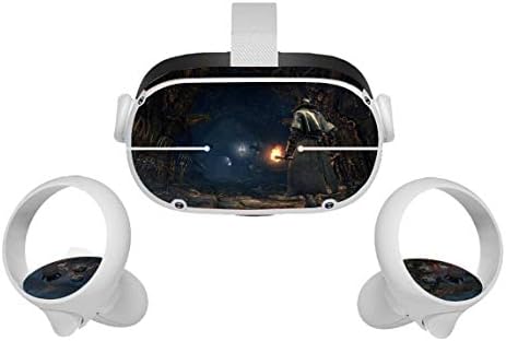 משחק הווידיאו בלאט בדם Oculus Quest 2 Skin VR 2 אוזניות עורות ובקרות באביזרי מדבקות מדבקות מגן