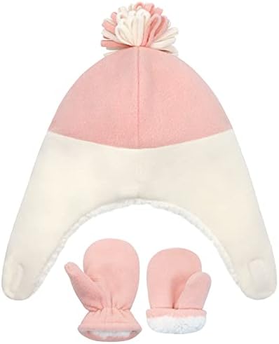 כובע כובע חורף לתינוק כובעי פעוטות לבנים בנות שרפה כפפות פעוטות מרופדות כובע תינוקות ותפאורה