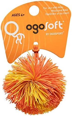 רצועת גומי Ogosoft Stringy Pom Monkey Ball - כדור החלפה למשחקי Ogodisk & More - הקלה מתח, צעצוע חושי וקשקש - למשחק מקורה וחיצוני - צבעים