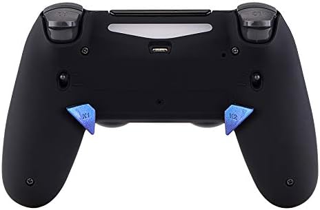 זיקית סגול כחול סגול החלפה מבריק כפתורי גב אחוריים מעוצבים K1 K2 משוטים לבקר PS4 בקרה קיצונית שחר 2.0 ערכת remap