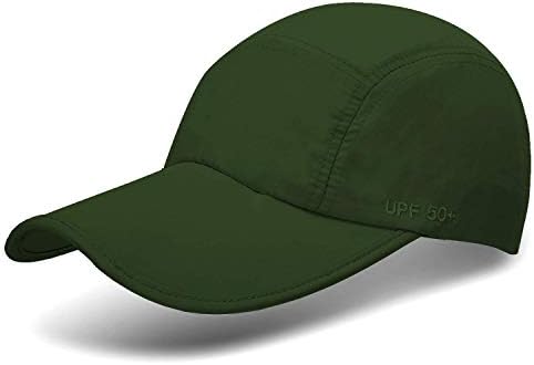 יוניסקס 50 + שמש הגנה מהיר יבש לא מובנה ארוך ביל בייסבול כובע נייד כובעים