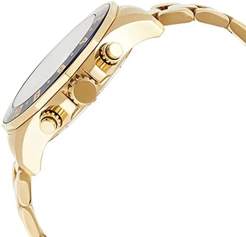שעון זהב קוורץ מיוחד לגברים עם חיוג כחול