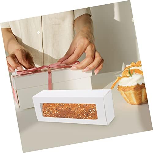 10 יחידות קופסות עוגת גלישת רב-פונקציה לחם מאפים ביתי שבבי מסיבת חיק הזדקנות חתונה יום הולדת חנות קראפט קינוח מאפיית ברור ספקים קרטון