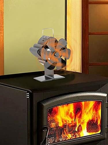 שיזם ארבעה אוהדי יומן עץ צורב אקו ידידותי שקט מאוורר בית יעיל חום הפצה אוויר אקו תנור מאוורר עבור גז