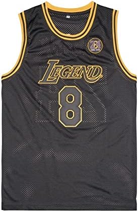 אגדה 8 Legacy24 אגדת גברים 8 24 גופיית כדורסל, חולצות ספורט היפ הופ שנות ה -90 לגברים