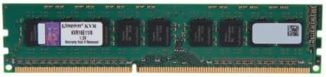 טכנולוגיית קינגסטון Valueram 8GB DDR3 1600MHz PC3 12800 ECC CL11 DIMM עם TS Server Memory את KVR16E11/8