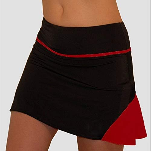 חצאיות זורמות זורמות קפלים עם מכנסיים קצרים נשים גולף גולף סקורטס 2 ב 1 עניבה ריצה מכנסיים קצרים יוגה סורטס