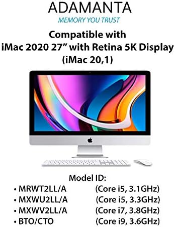 שדרוג זיכרון מקורי של 128 ג'יגה-בייט לשדרוג 2020 ו- 2019 אפל iMac 27 w/רשתית 5K תצוגה DDR4 2666MHz PC4-21300 SODIMM 2RX8 CL19 1.2V RAM