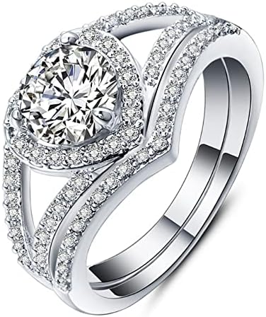2023 אביזרים חדשים אירוסין סט ליידי זירקוניה אופנה טבעת יצירתי טבעת טבעת טבעות לבת שלי טבעת להתפלל על זה