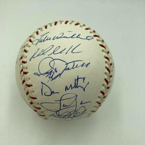 2004 קבוצת משחקי הכוכבים 2004 חתמה בייסבול דרק ג'טר מריאנו ריברה MLB Auth - כדורי חתימה