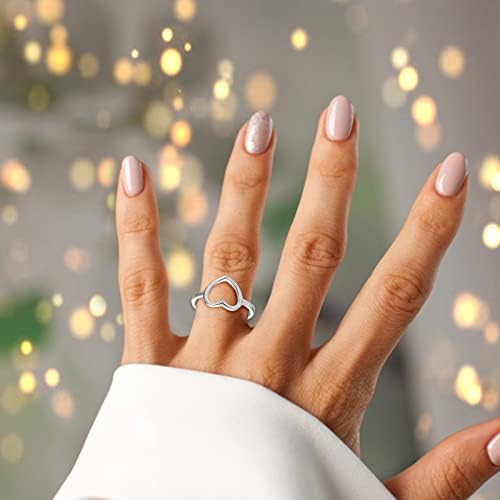 פשוט אלקטרוליטי אהבת לב יהלומי טבעת גבירותיי תכשיטי עוסק טבעת גדול טבעות